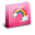 Folder Rainbow Pink Icon 32x32 png
